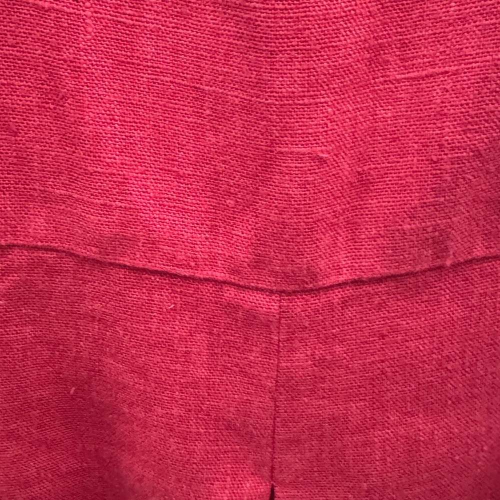 RARE The Pockets Project Bonbon Linen Dress Peony Classic Minimalist Style Large - Picture 6 of 8